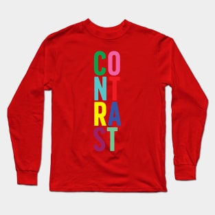 Contrast in Color Long Sleeve T-Shirt